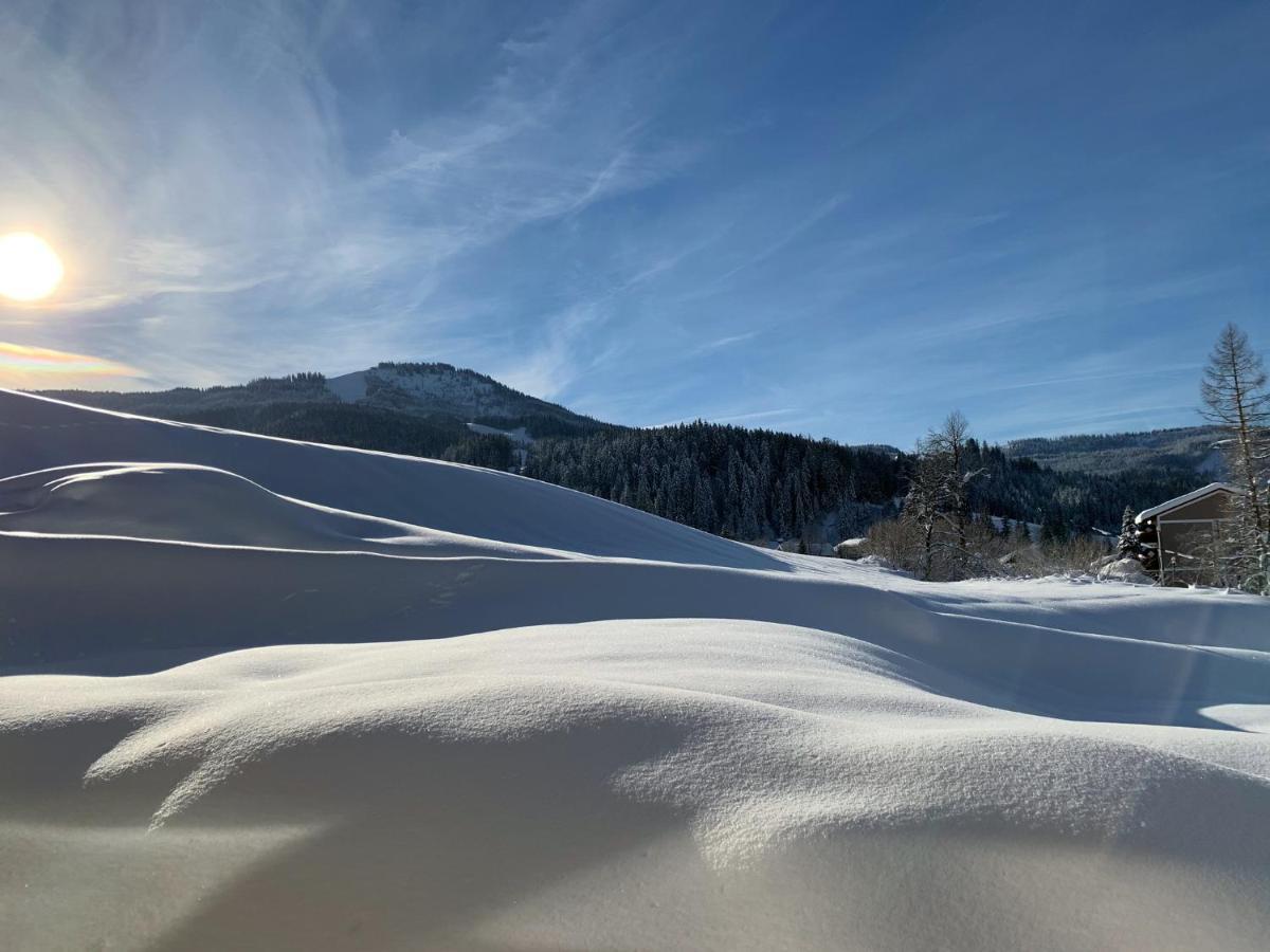 Hotel Kronenhirsch Russbach am Pass Gschütt Kültér fotó